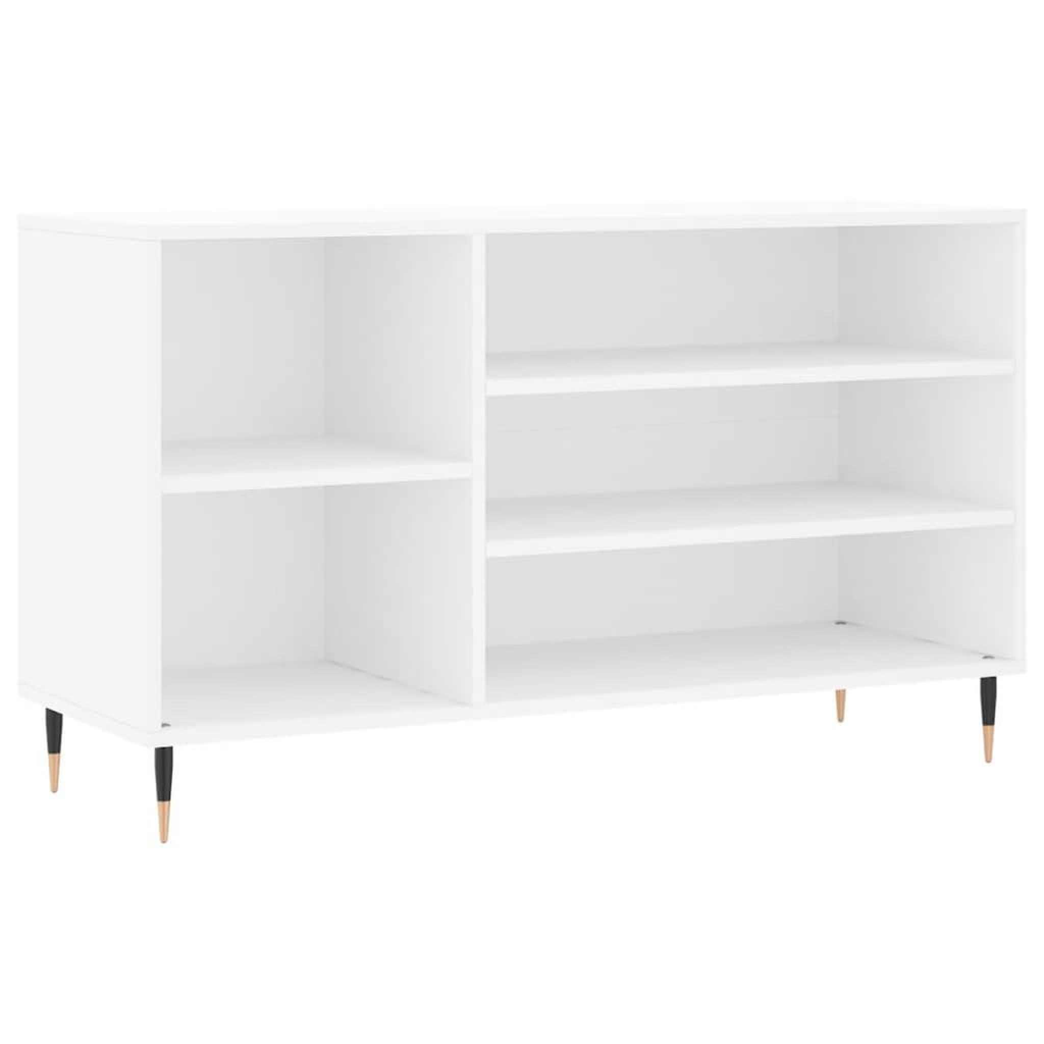 Voir la diapositive 2 : VIDAXL Armoire a chaussure Blanc brillant 102x36x60 cm Bois ingenierie