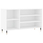 Voir la diapositive 2 : VIDAXL Armoire a chaussure Blanc brillant 102x36x60 cm Bois ingenierie