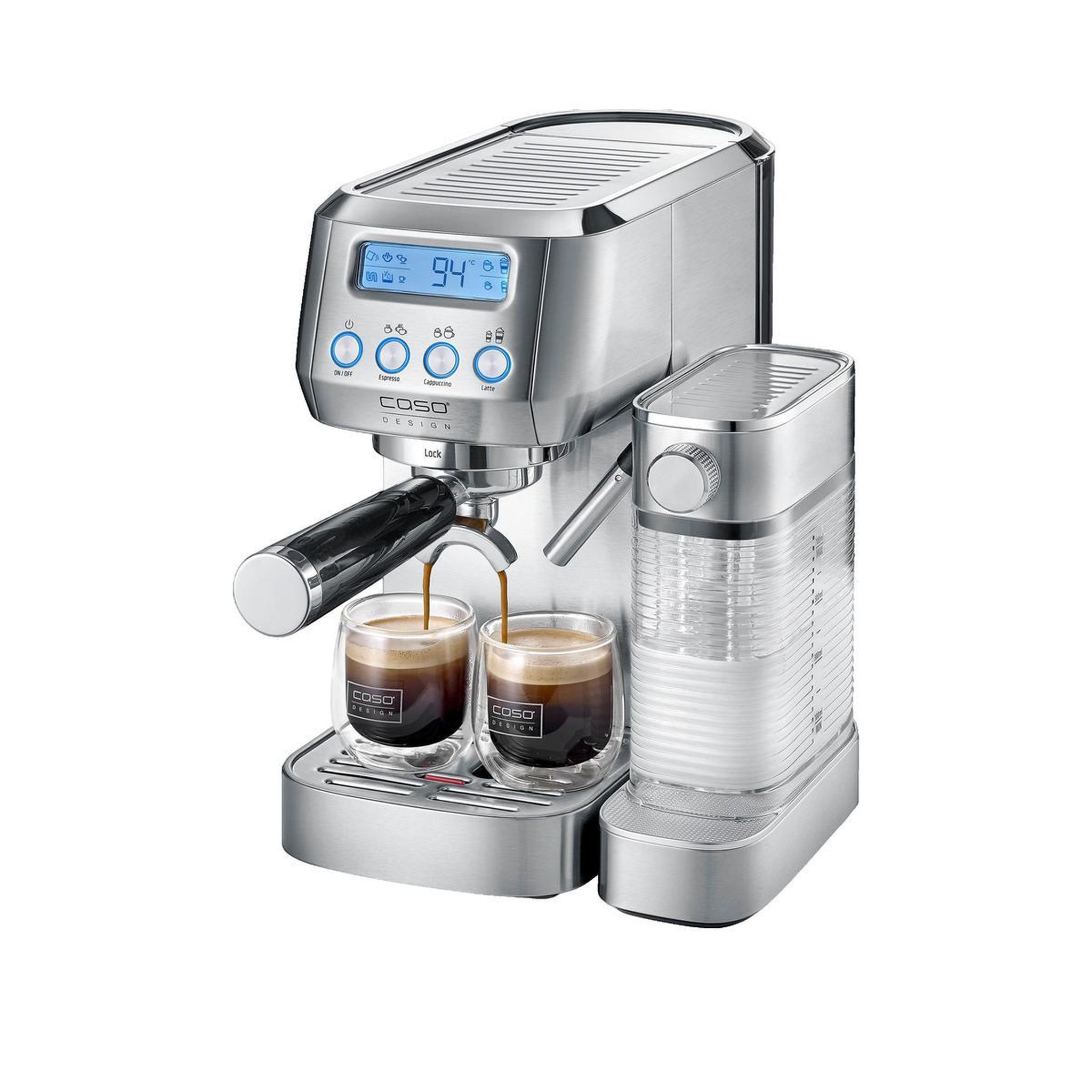 caso Machine à expresso Caso Espresso Gourmet Latte argent