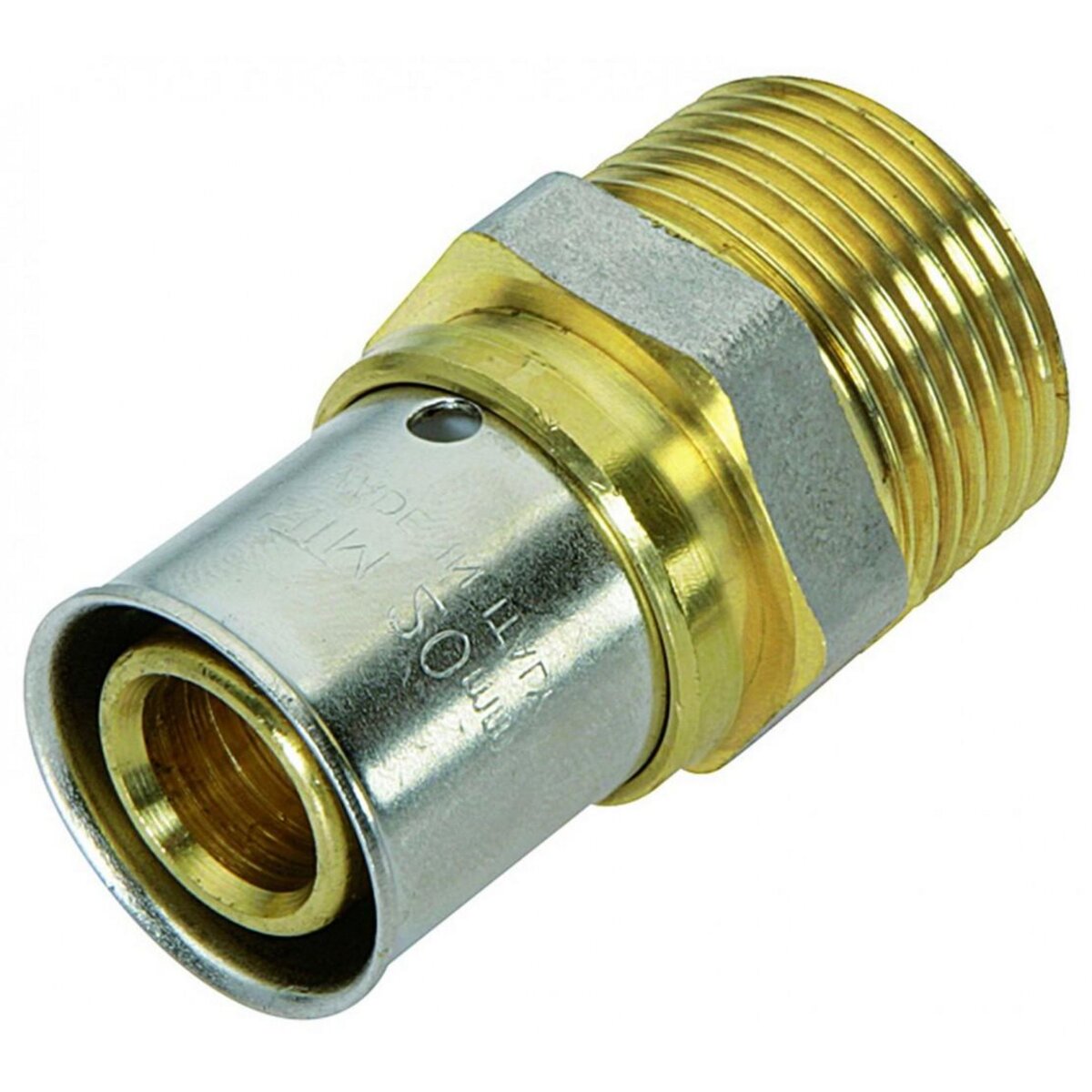 CENTRALE BRICO Manchon à sertir laiton M 20 x 27 pour tube en multicouche