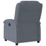 Voir la diapositive 5 : VIDAXL Fauteuil inclinable de massage electrique gris fonce velours