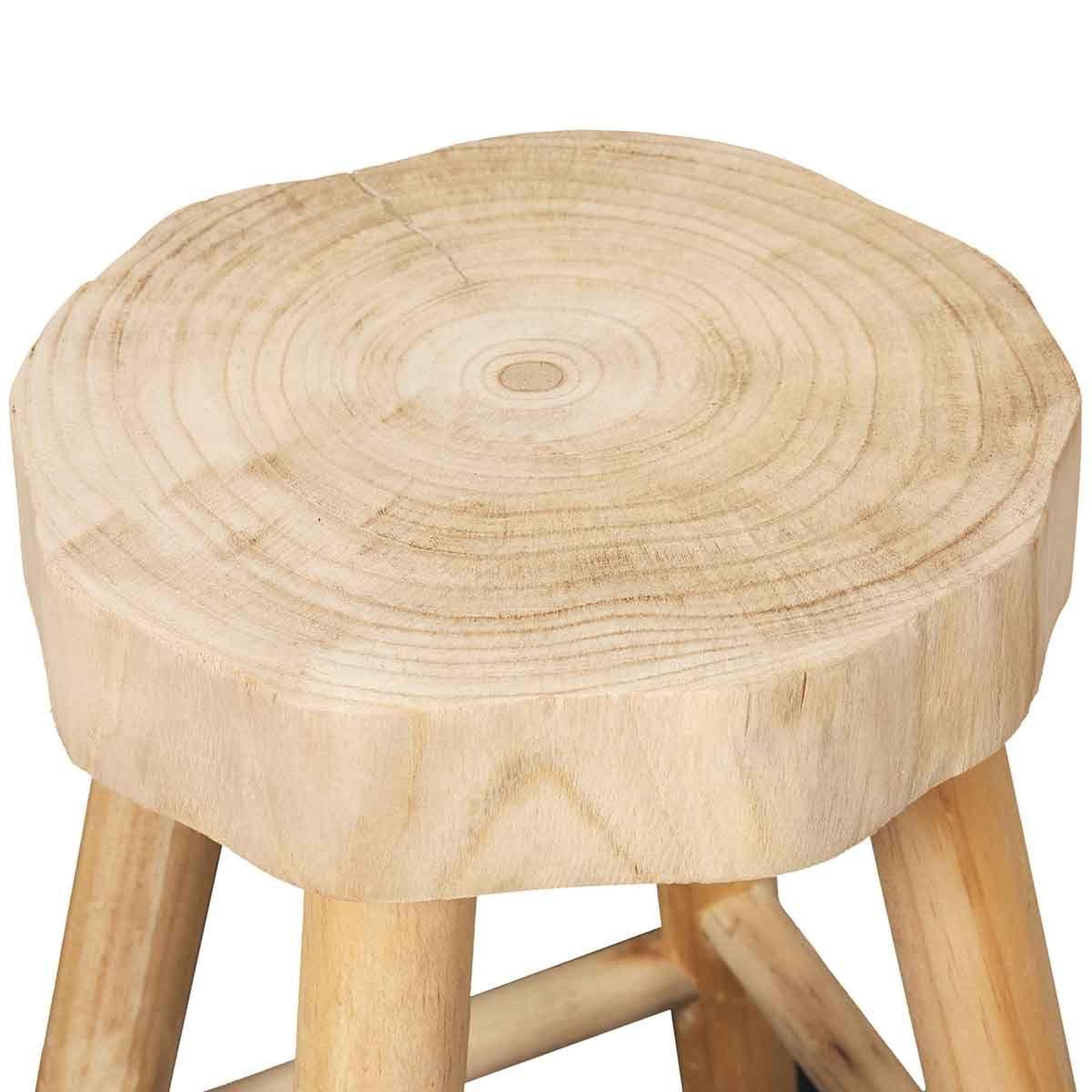 Voir la diapositive 3 : The Home Deco Factory Tabouret design en bois  harald  40cm naturel