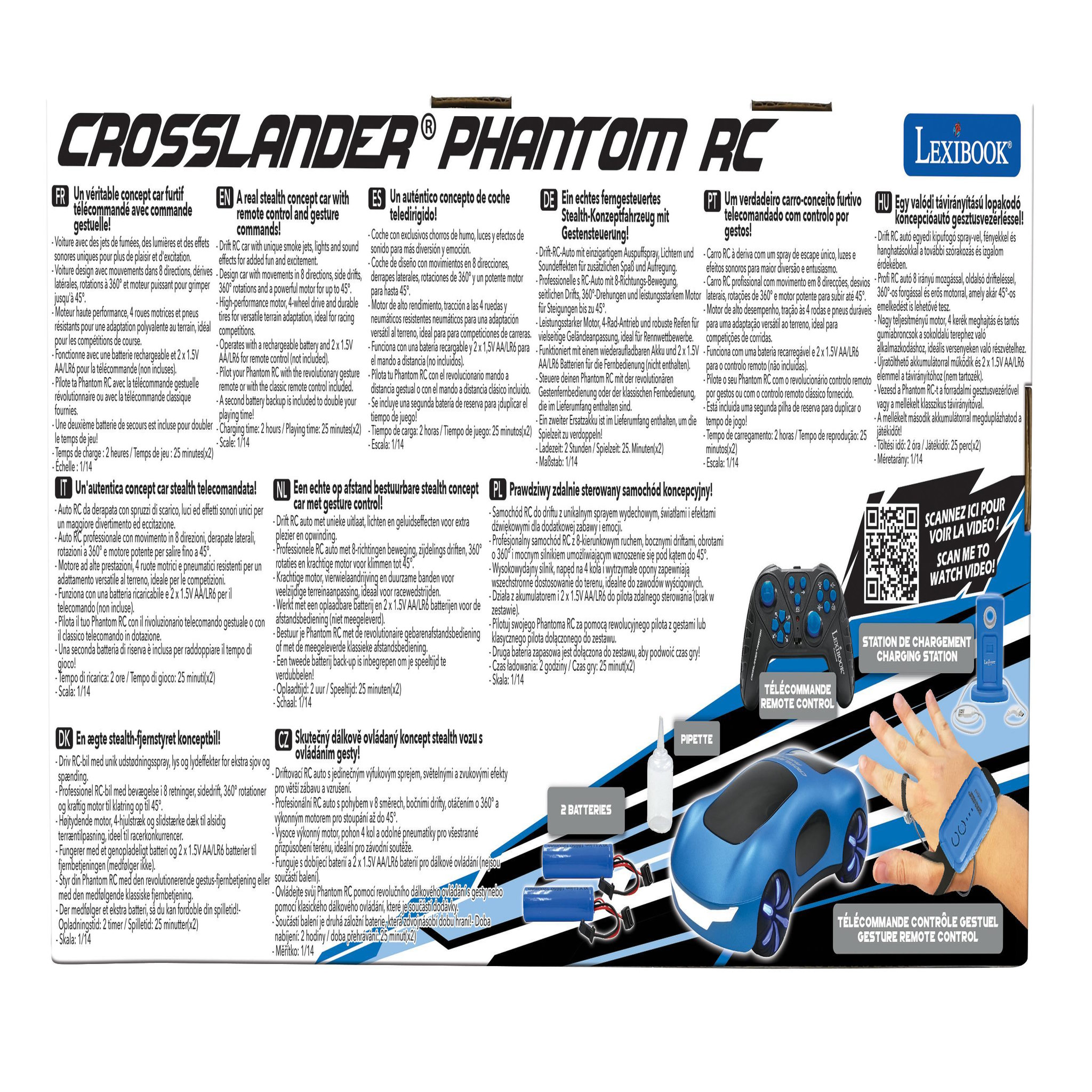Voir la diapositive 6 : Lexibook Crosslander Phantom - Voiture radiocommandée rechargeable et programmable
