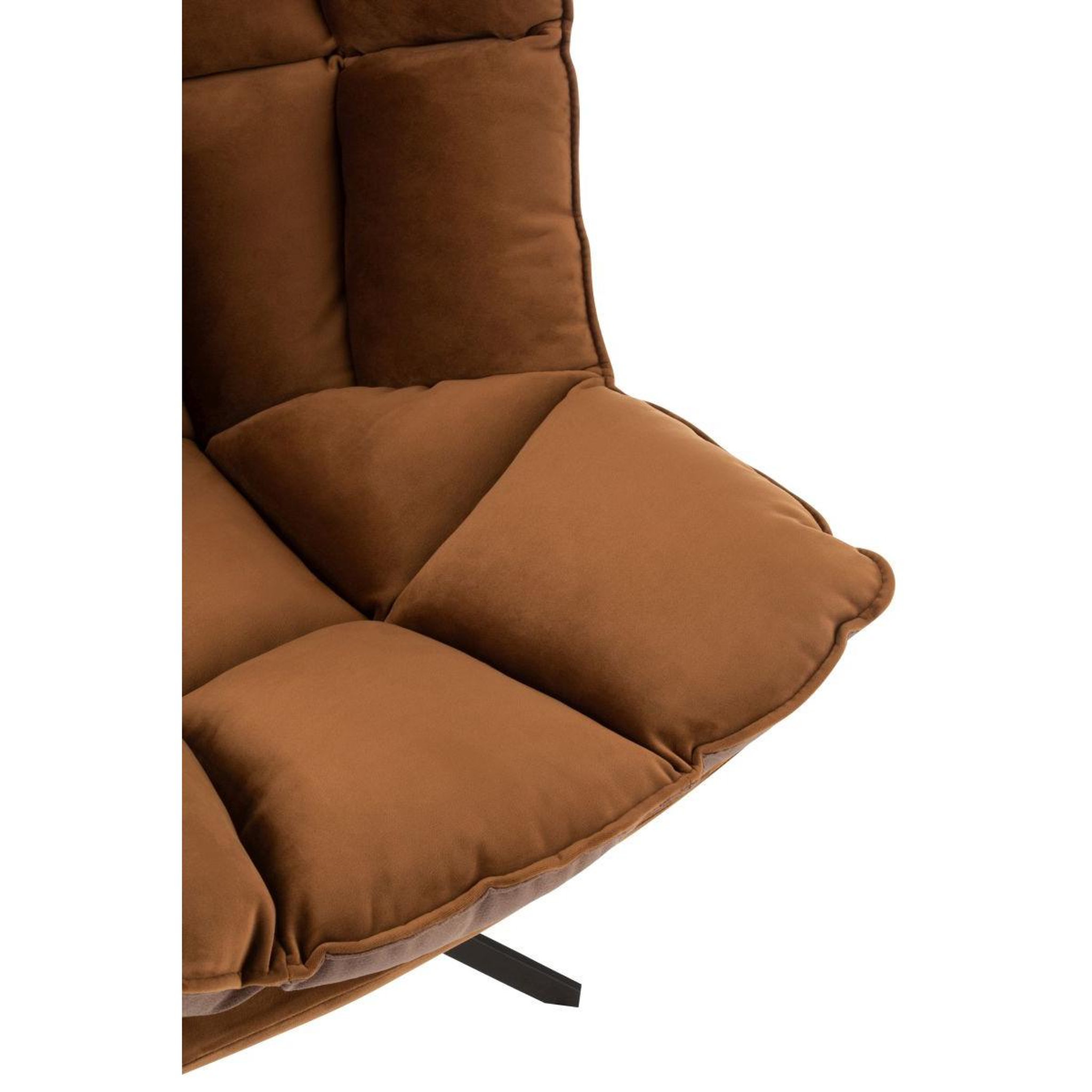 Voir la diapositive 6 : J-LINE Fauteuil design avec coussin  relax  92cm marron