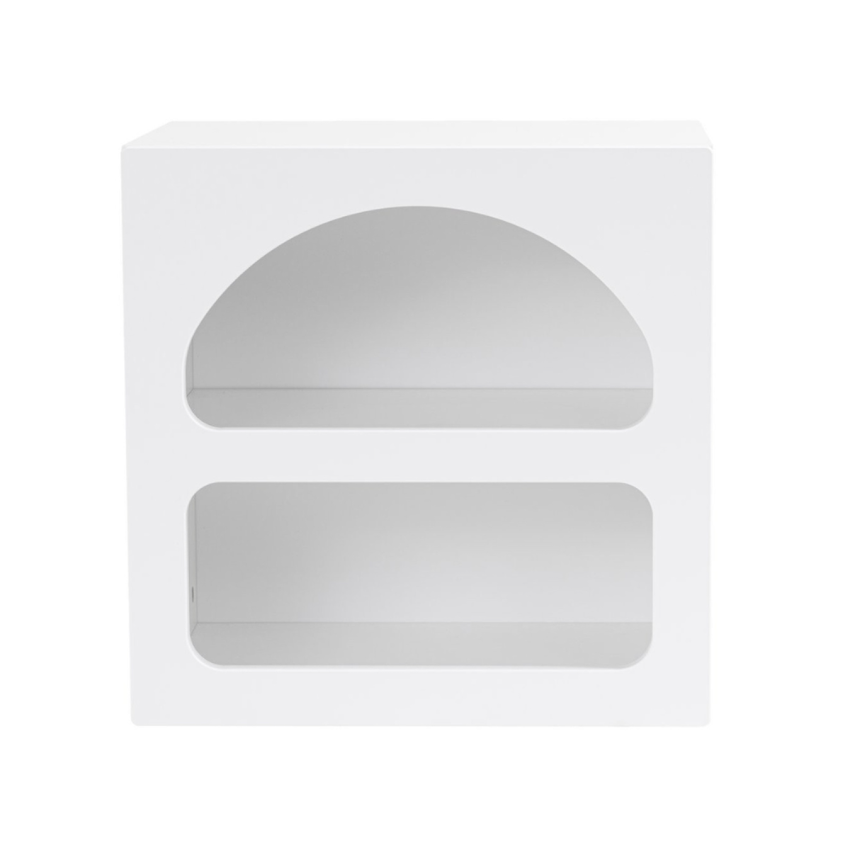 CONCEPT USINE Table de chevet avec niches blanc AMAL