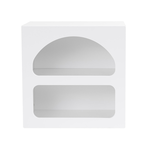 CONCEPT USINE Table de chevet avec niches blanc AMAL