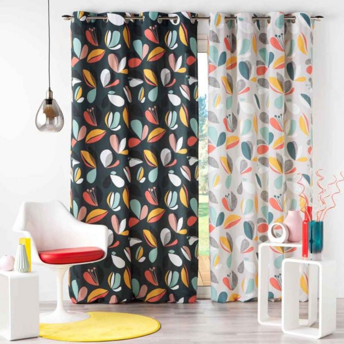 Paris Prix Rideau à Œillets Imprimé  Panaflore  140x240cm Vert