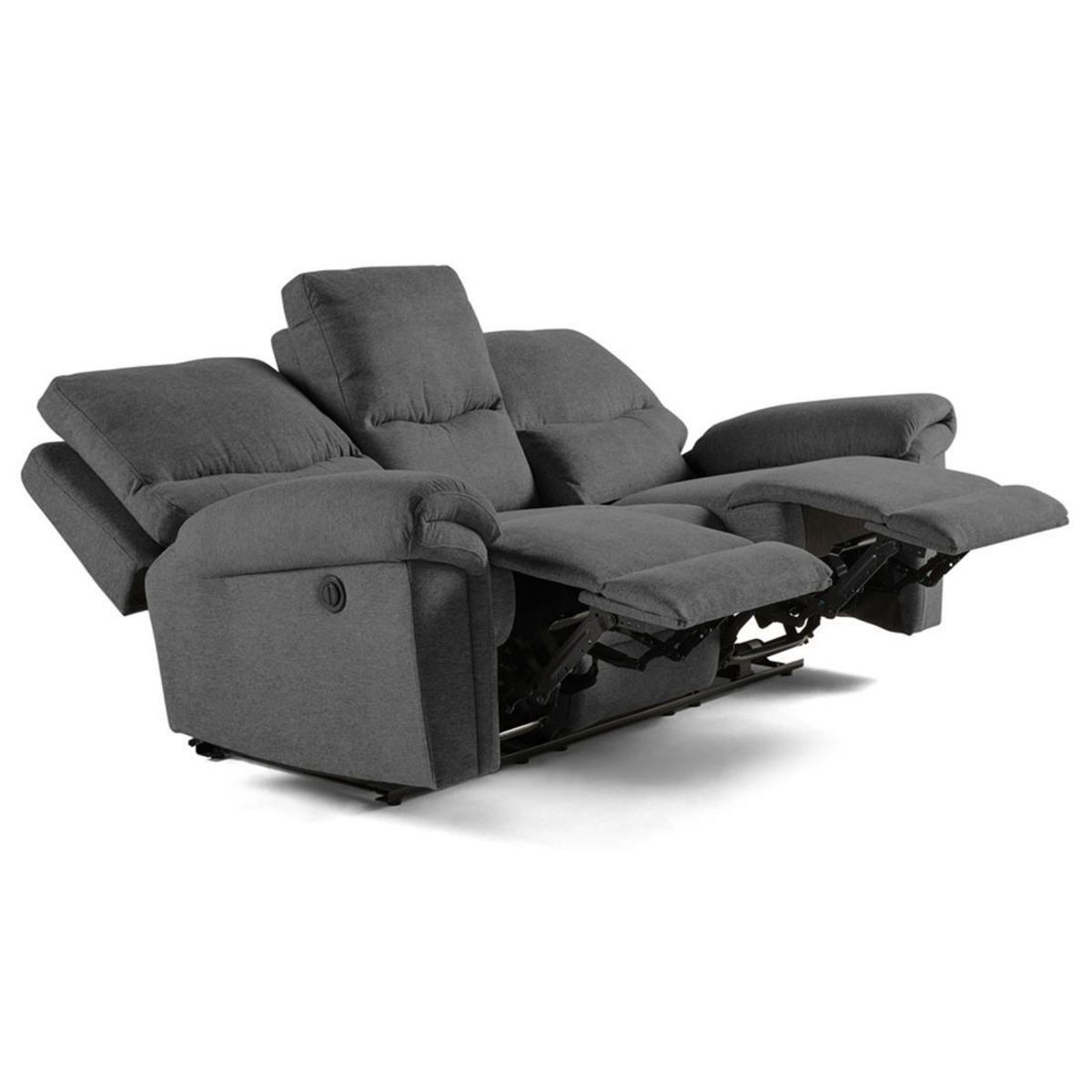 BEST MOBILIER Jasmin - canapé relax électrique 2 et 3 places - en tissu