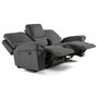 Voir la diapositive 3 : BEST MOBILIER Jasmin - canapé relax électrique 2 et 3 places - en tissu