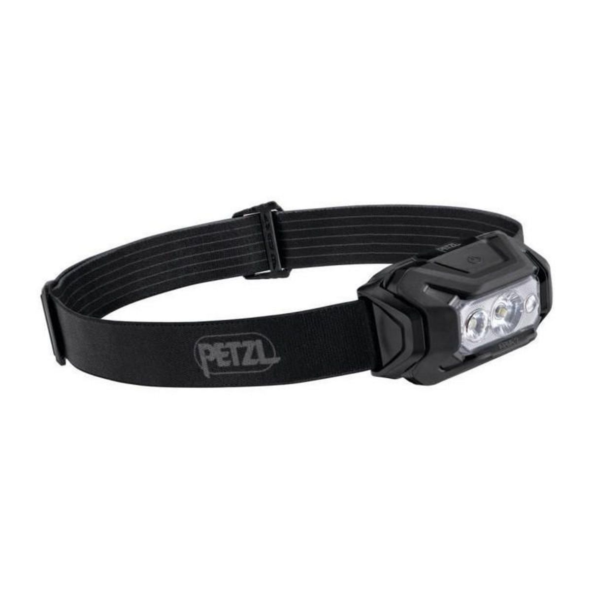 Petzl Lampe frontale étanche - PETZL - ARIA 2 - 450 lumens - 3 piles AAA/LR03 incluses - Camo