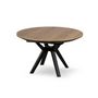 Voir la diapositive 4 : LISA DESIGN Pampa - table à manger ronde extensible - effet bois et noir - 4 à 8 personnes