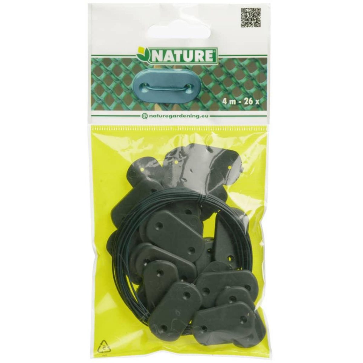 NATURE Nature Kit de fixation pour cloture de jardin 27 pcs Vert