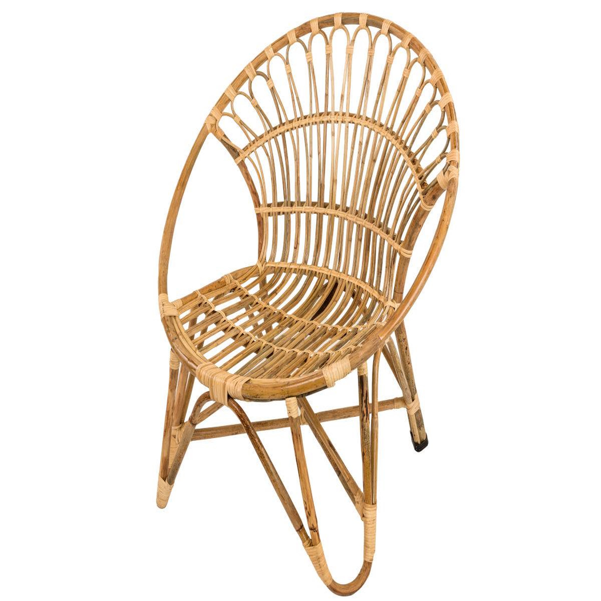 Voir la diapositive 2 : Jardiline Fauteuil de jardin rond en rotin tressée - jardiline