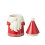 Voir la diapositive 2 : Paris Prix Boîte à Biscuits en Céramique  Père Noël  33cm Rouge