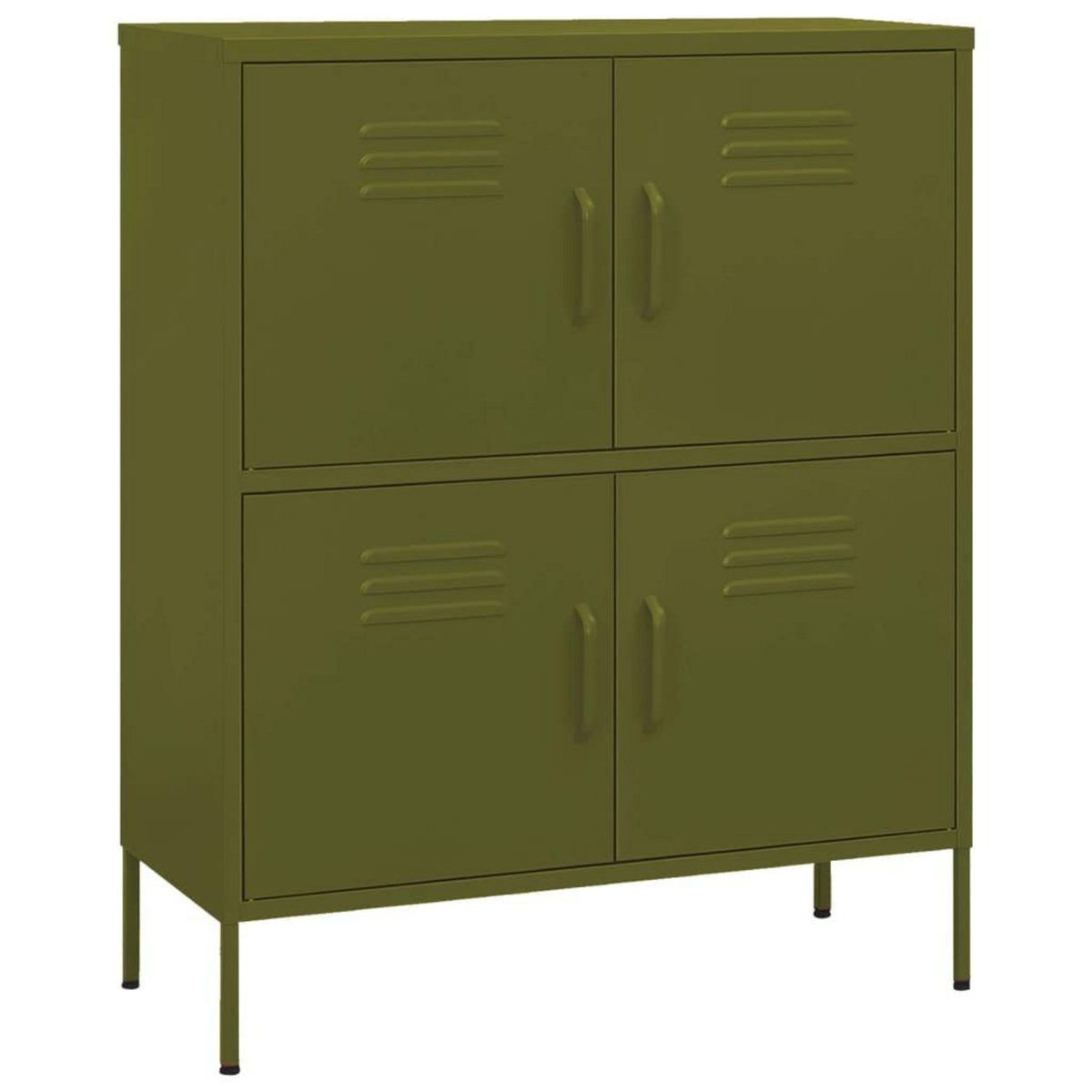 VIDAXL Armoire de rangement Vert olive 80x35x101,5 cm Acier