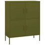 Voir la diapositive 2 : VIDAXL Armoire de rangement Vert olive 80x35x101,5 cm Acier