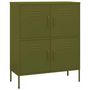 Voir la diapositive 2 : VIDAXL Armoire de rangement Vert olive 80x35x101,5 cm Acier