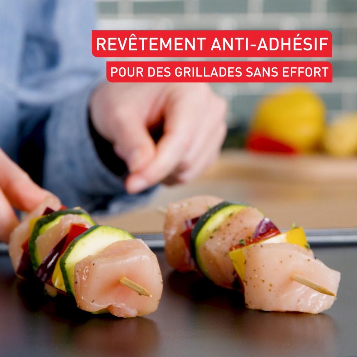 TEFAL Plancha électrique CB630D10 inox à poser, 44x23 cm