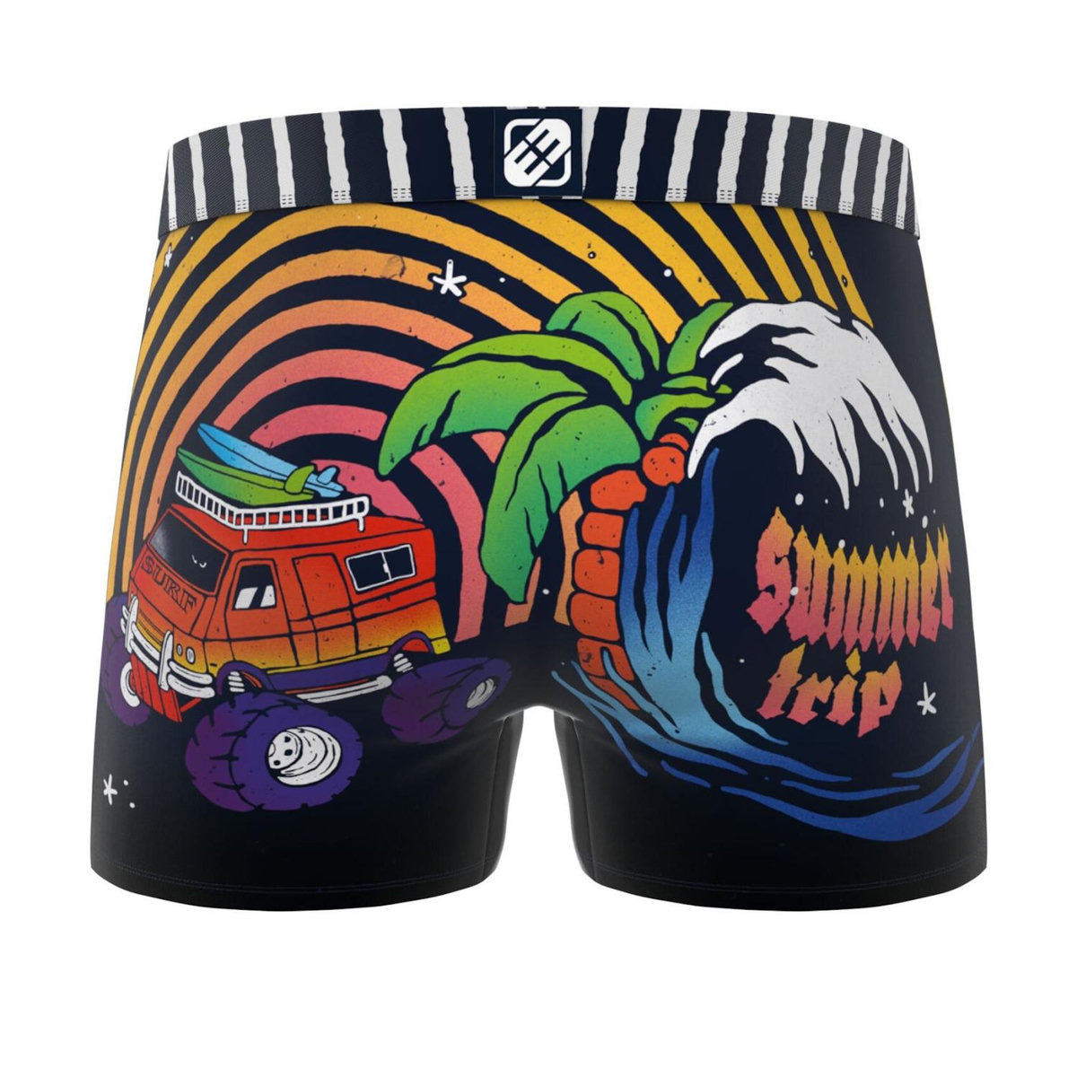 FREEGUN Lot de 3 boxers homme Retro Summer