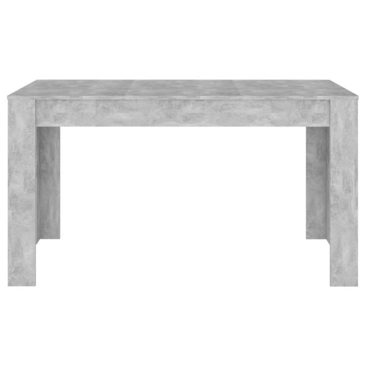 VIDAXL Table de salle a manger Gris beton 140x74,5x76 cm Agglomere