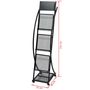 Voir la diapositive 6 : VIDAXL Porte-revue 40 x 32 x 131 cm Noir A4