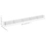 Voir la diapositive 6 : VIDAXL Lit sureleve a gabion Acier galvanise 450x30x30 cm