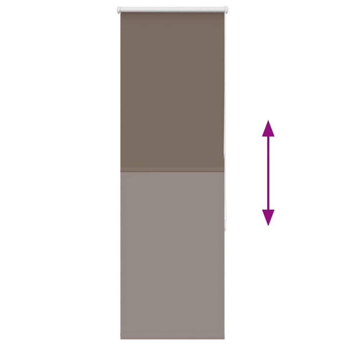 VIDAXL Store enrouleur occultant cafe 45x175cm largeur du tissu 40,7cm