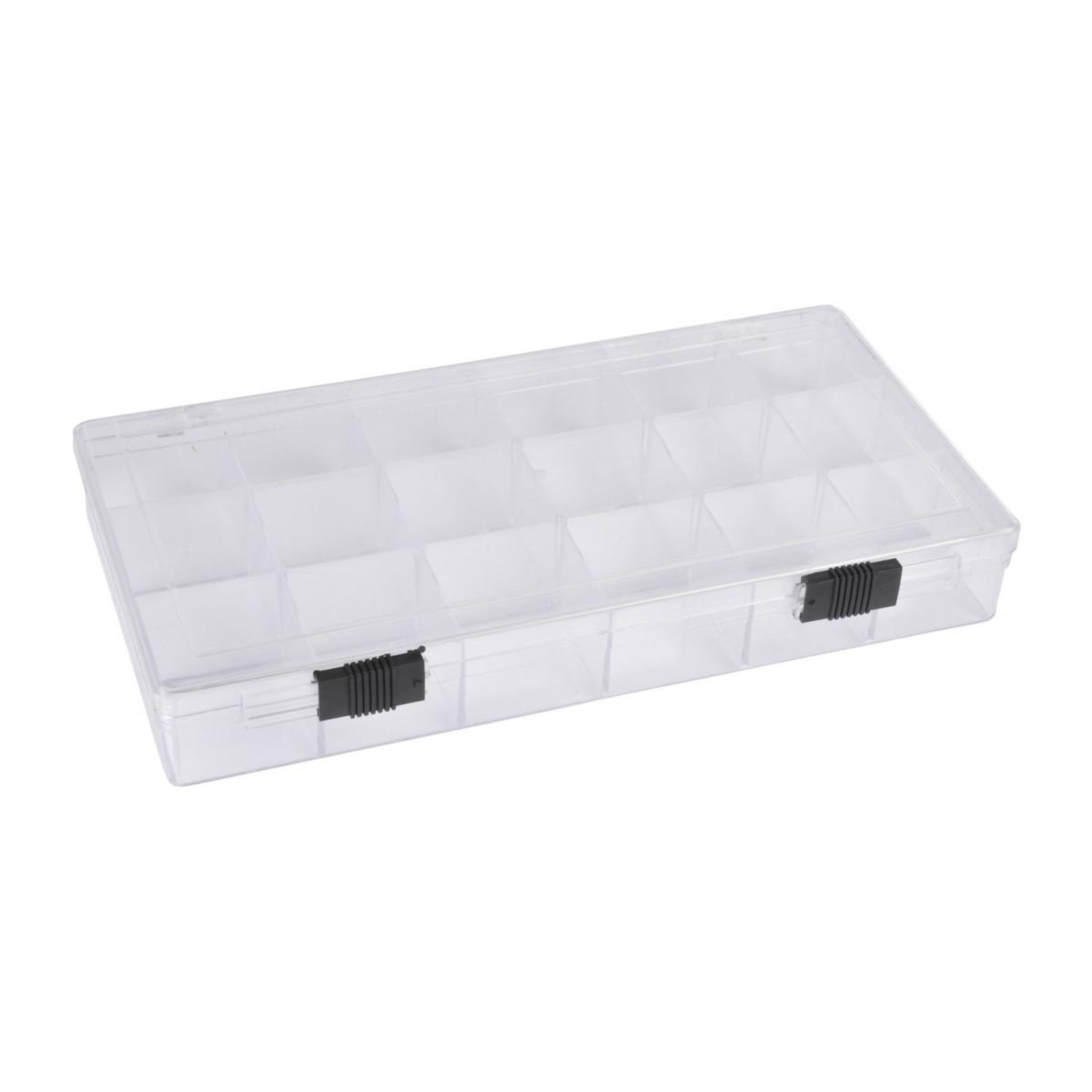 COLOREM Boîte de Rangement  18 Cases  21cm Transparent