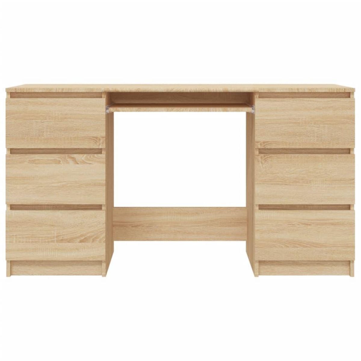 VIDAXL Bureau Chene sonoma 140x50x77 cm Bois d'ingenierie