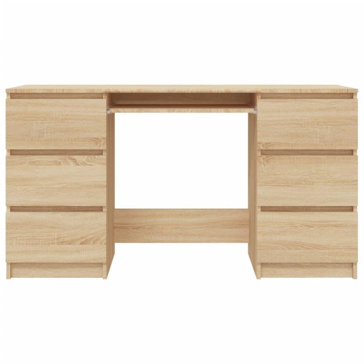 VIDAXL Bureau Chene sonoma 140x50x77 cm Bois d'ingenierie