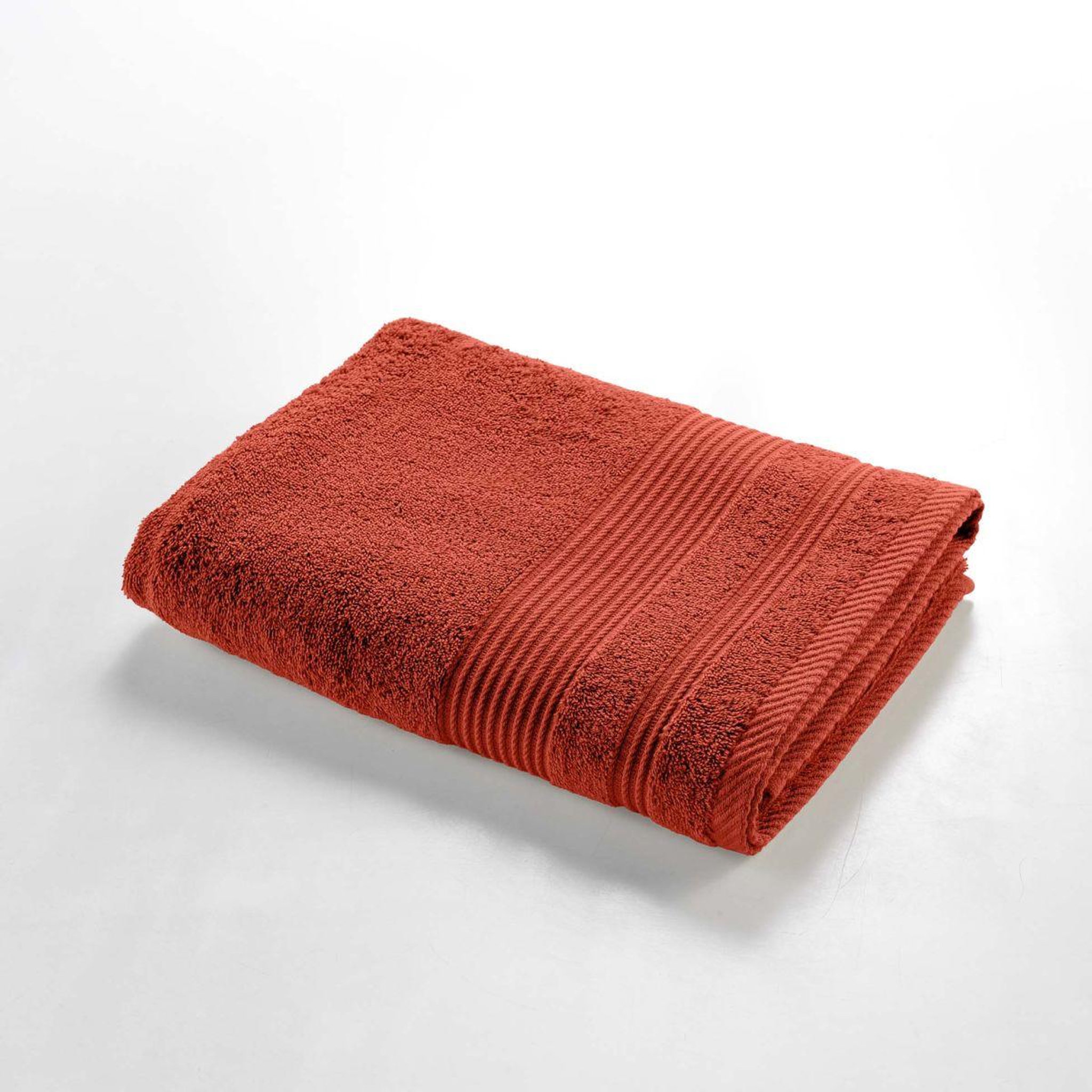 Voir la diapositive 2 : Douceur d'Intérieur Drap de douche  tendresse  70x130cm rouge