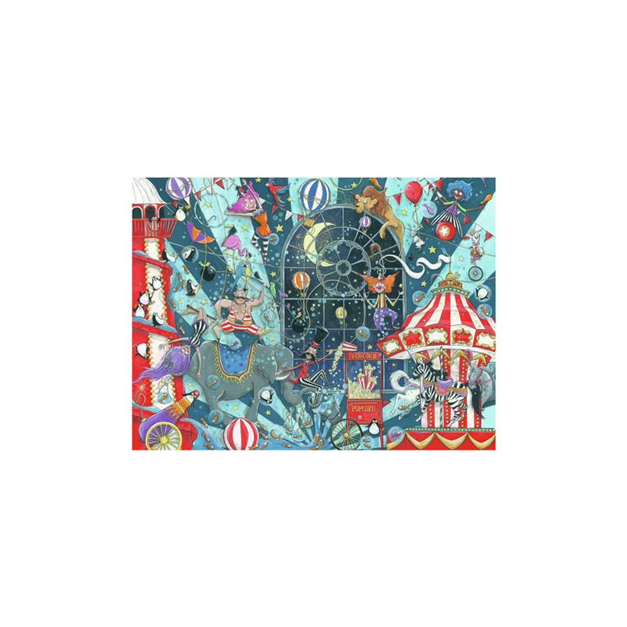 Voir la diapositive 2 : RAVENSBURGER Ravensburger - Jigsaw puzzle Willkommen Beim Zirkus, 1000 pcs. 12000797 5