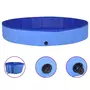 VIDAXL Piscine pliable pour chiens Bleu 300x40 cm PVC