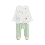 Petit Béguin Pyjama bébé Arya. Coloris disponibles : Vert