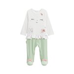 Petit Béguin Pyjama bébé Arya. Coloris disponibles : Vert