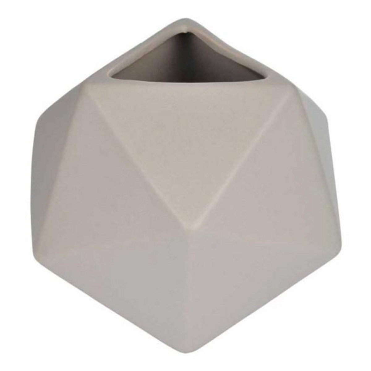 Paris Prix Vase Déco en Céramique  Geometrik  19cm Taupe