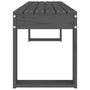 Voir la diapositive 4 : VIDAXL Banc de jardin gris 110x38x45 cm bois massif de pin
