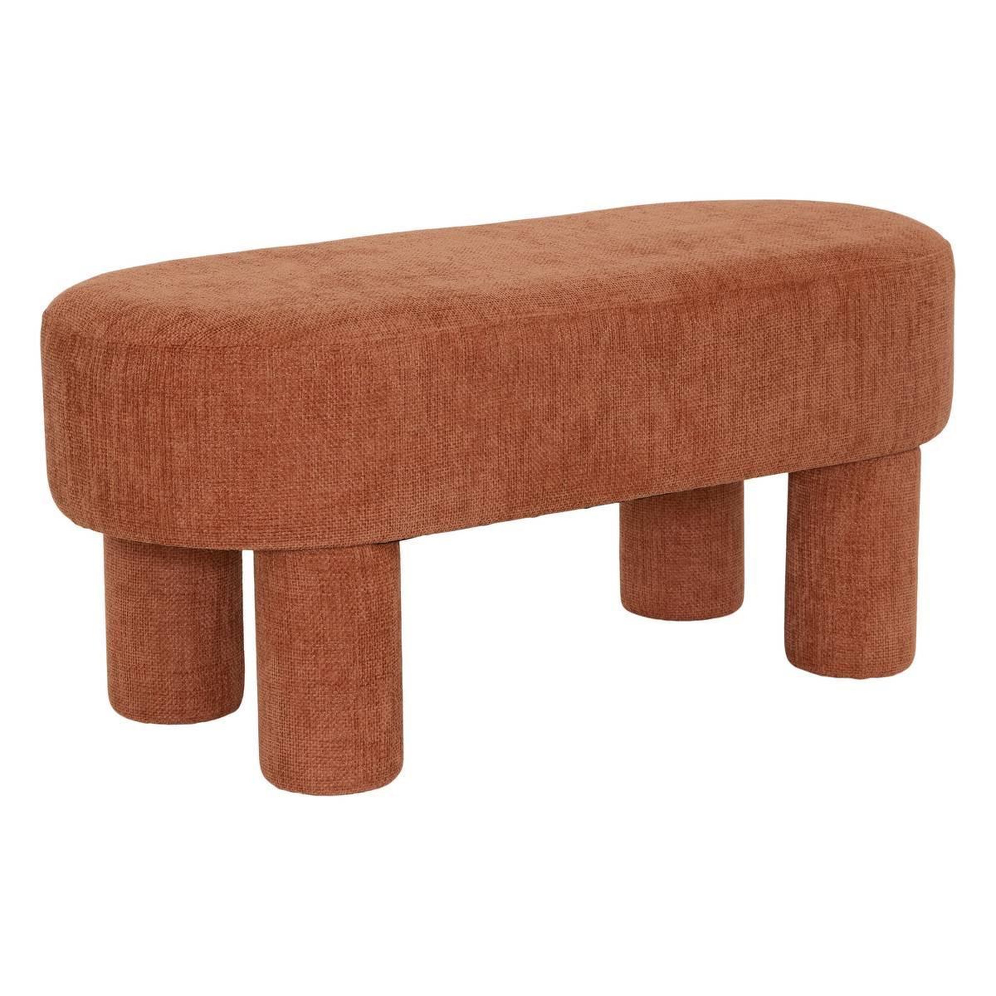 ATMOSPHERA Banc design chenille  orska  96cm orange