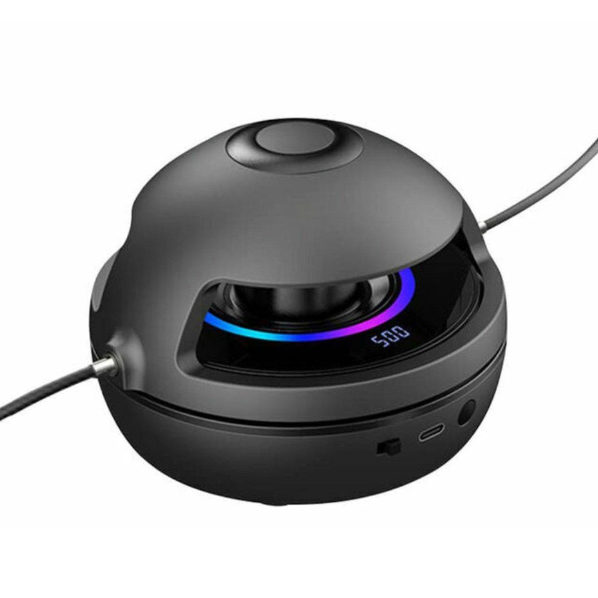 Voir la diapositive 1 : DE FAUGERES Corde à sauter bluetooth  horizontal  13cm noir