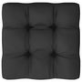 Voir la diapositive 5 : VIDAXL Salon de jardin 11 pcs avec coussins Noir Bois de pin massif