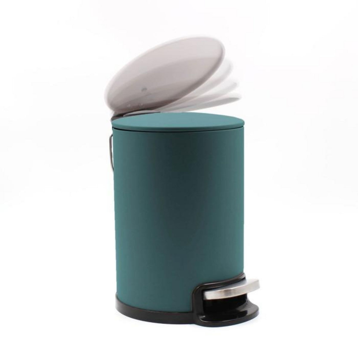 Paris Prix Poubelle de Salle de Bain en Métal  Metaline  3L Emeraude