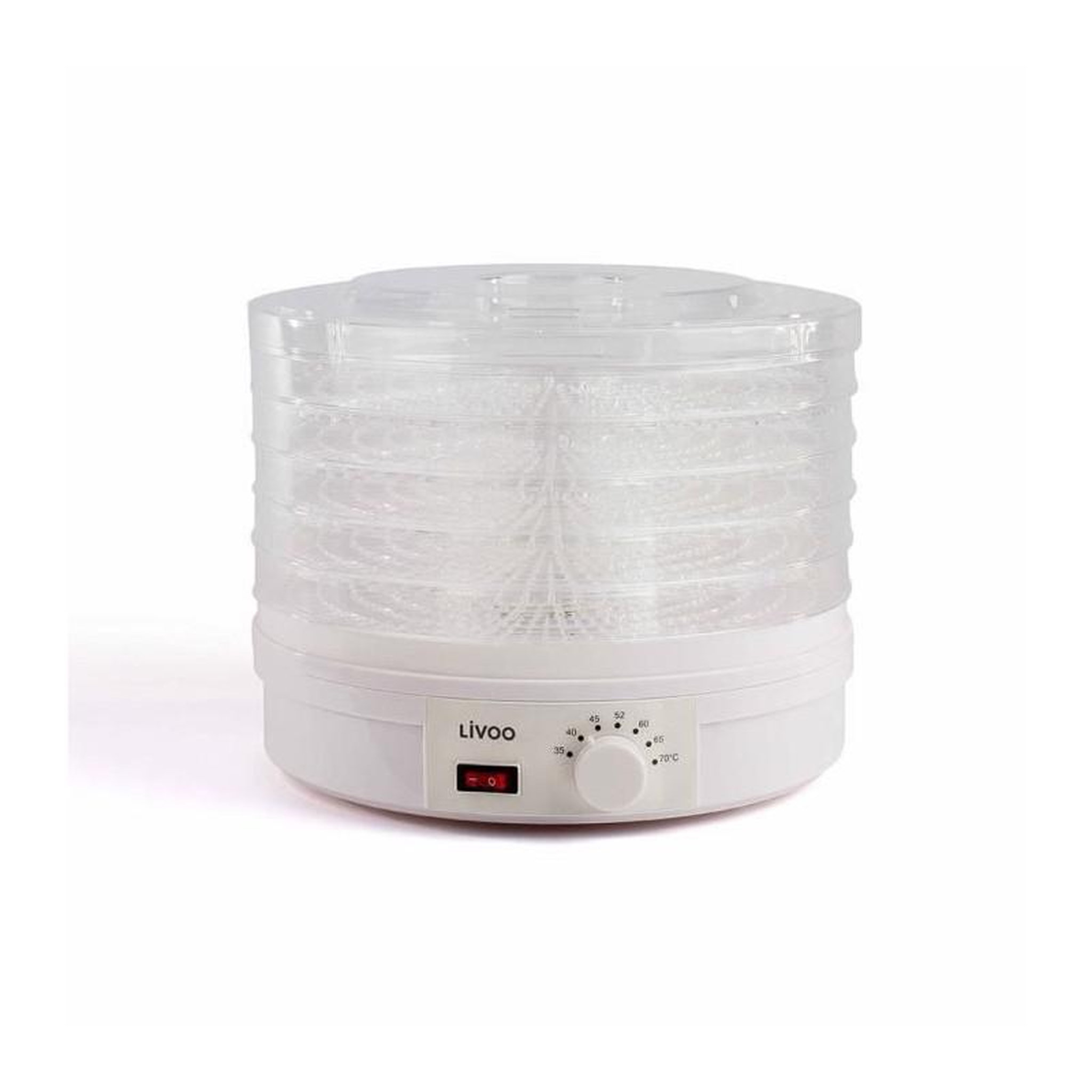 Voir la diapositive 3 : DOMOCLIP Déshydrateur fruits et légumes 5 plateaux 245w - dom202