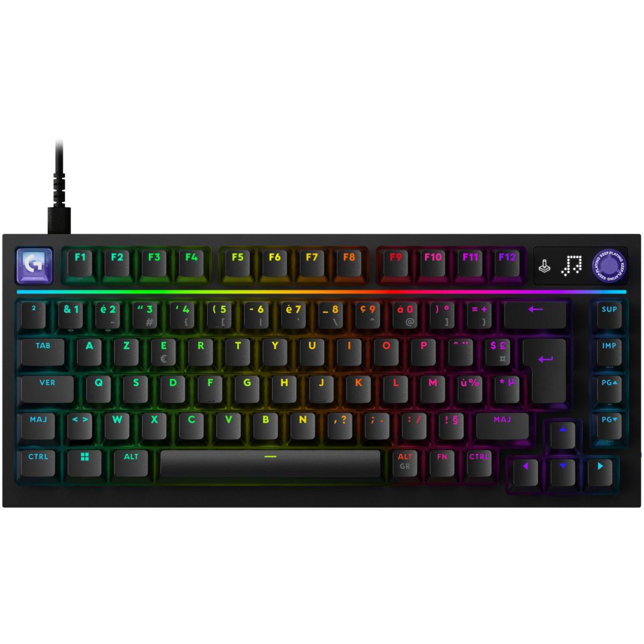 Logitech Clavier gamer sans fil G316 X 75 Noir
