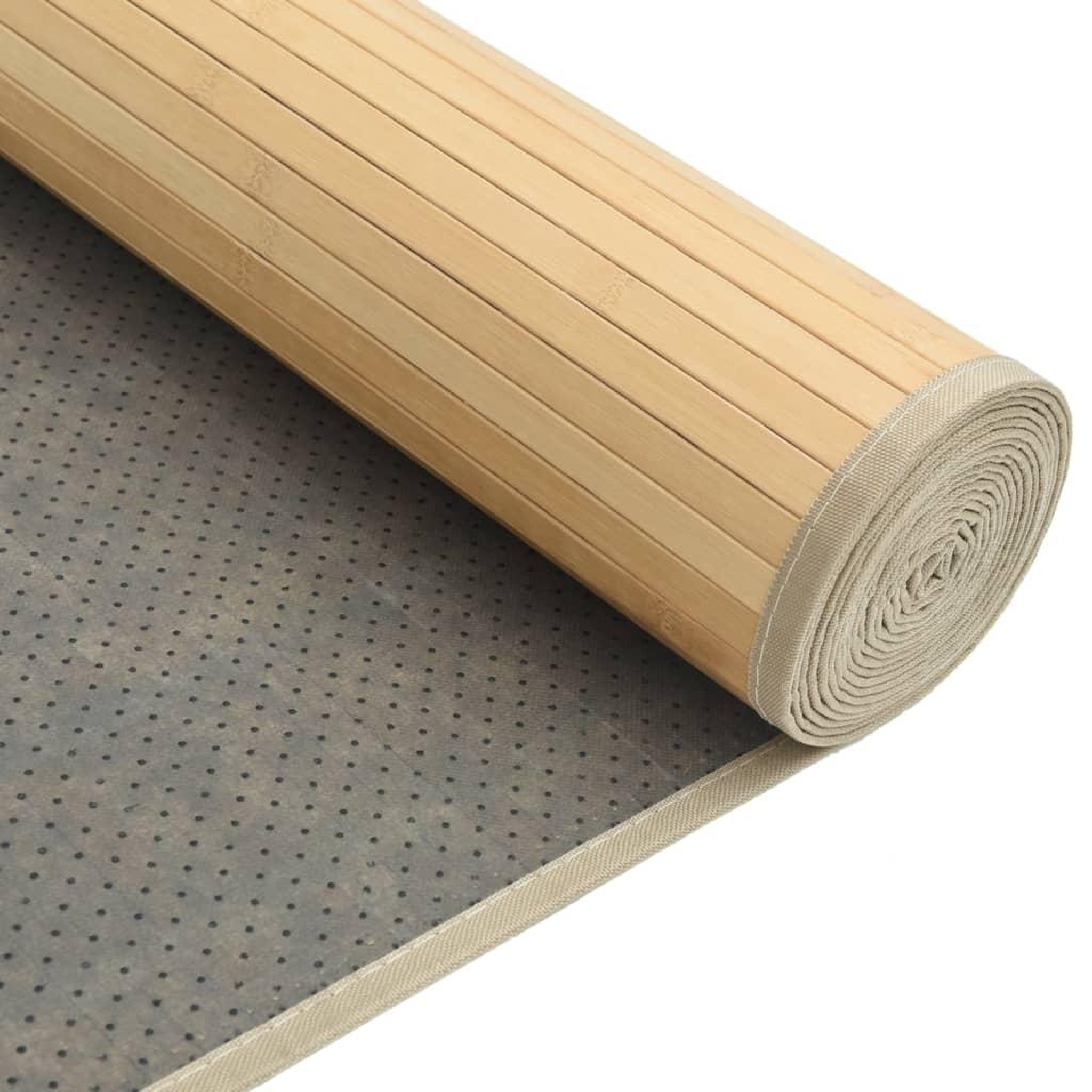 Voir la diapositive 5 : VIDAXL Tapis rectangulaire naturel clair 80x400 cm bambou