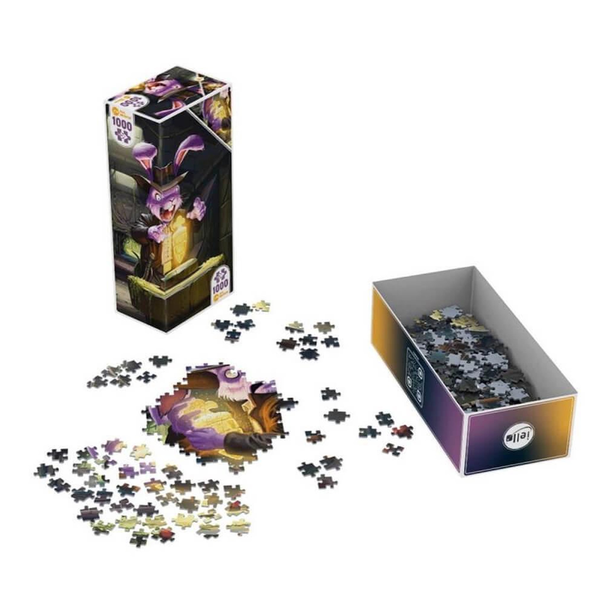 Voir la diapositive 3 : Iello Puzzle 1000 pièces : twist : bunny kingdom explorer
