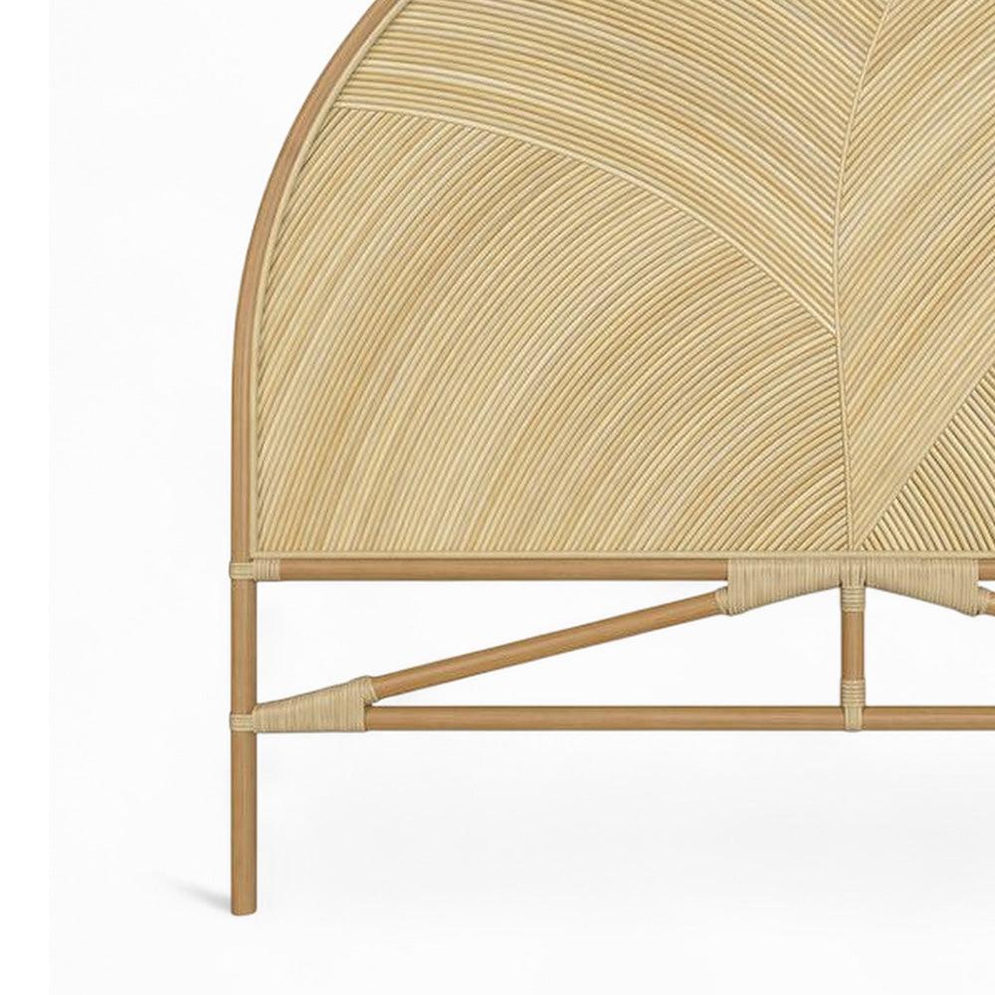 Voir la diapositive 6 : MAISON PAVANE Tête de lit en rotin naturel 140 cm-Beigia