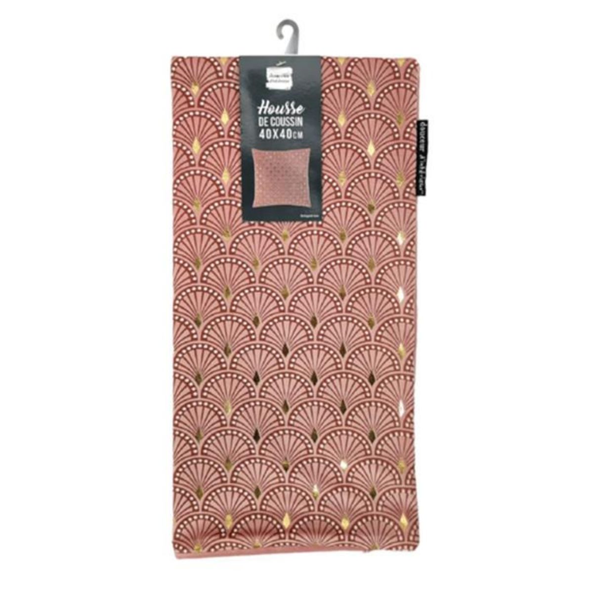 Paris Prix Housse de Coussin Déco  Bellagold  40x40cm Rose