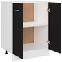 Voir la diapositive 5 : VIDAXL Armoire de plancher Noir 60x46x81,5 cm Bois d'ingenierie