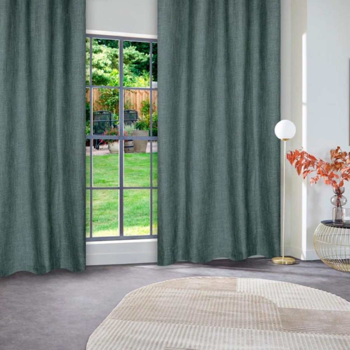 ATMOSPHERA Rideau à Œillets  Clem  140x260cm Vert Tilleul