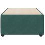Voir la diapositive 4 : VIDAXL Cadre de lit sans matelas vert fonce 100x200 cm velours
